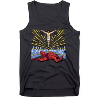 Jesus Wrestling Satan Tank Top