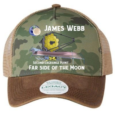 James Webb Space Telescope Moon Earth Second Lagrange Point Gift Legacy Tie Dye Trucker Hat