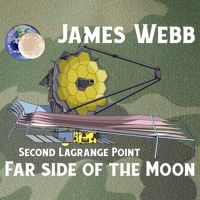 James Webb Space Telescope Moon Earth Second Lagrange Point Gift Legacy Tie Dye Trucker Hat