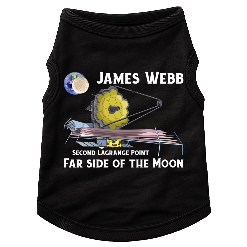James Webb Space Telescope Moon Earth Second Lagrange Point Gift Doggie Tank
