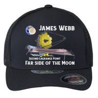 James Webb Space Telescope Moon Earth Second Lagrange Point Gift Flexfit Unipanel Trucker Cap