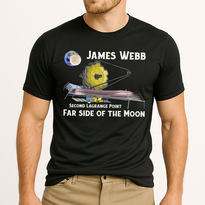 James Webb Space Telescope Moon Earth Second Lagrange Point Gift Performance Shirt