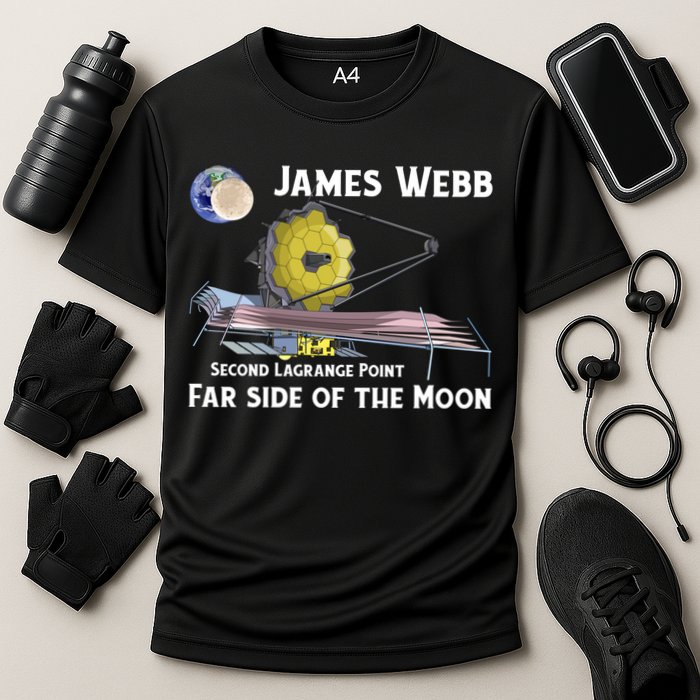 James Webb Space Telescope Moon Earth Second Lagrange Point Gift Performance Shirt