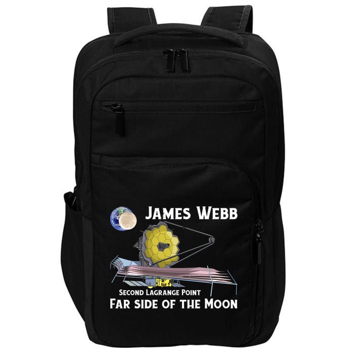 James Webb Space Telescope Moon Earth Second Lagrange Point Gift Impact Tech Backpack