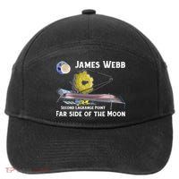 James Webb Space Telescope Moon Earth Second Lagrange Point Gift 7-Panel Snapback Hat