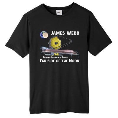 James Webb Space Telescope Moon Earth Second Lagrange Point Gift Tall Fusion ChromaSoft Performance T-Shirt