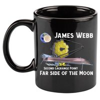James Webb Space Telescope Moon Earth Second Lagrange Point Gift 11oz C Handle Ceramic Mug