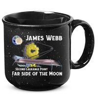 James Webb Space Telescope Moon Earth Second Lagrange Point Gift 15oz Campfire Ceramic Mug