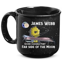 James Webb Space Telescope Moon Earth Second Lagrange Point Gift 15oz Campfire Ceramic Mug