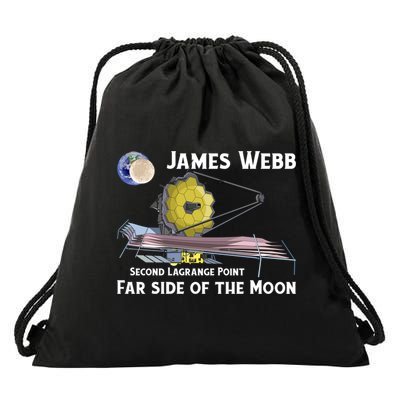 James Webb Space Telescope Moon Earth Second Lagrange Point Gift Drawstring Bag