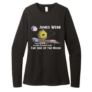 James Webb Space Telescope Moon Earth Second Lagrange Point Gift Womens CVC Long Sleeve Shirt