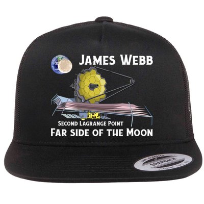 James Webb Space Telescope Moon Earth Second Lagrange Point Gift Flatbill Hat