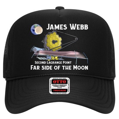 James Webb Space Telescope Moon Earth Second Lagrange Point Gift Trucker Hat