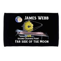 James Webb Space Telescope Moon Earth Second Lagrange Point Gift Microfiber Hand Towel
