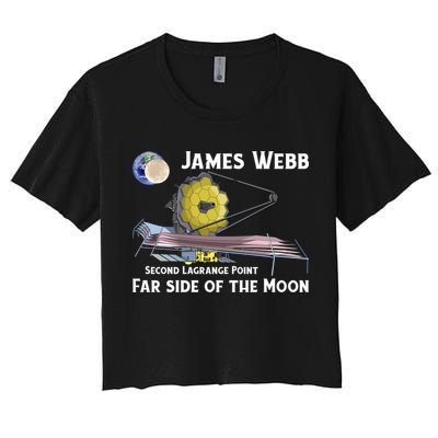 James Webb Space Telescope Moon Earth Second Lagrange Point Gift Crop Top