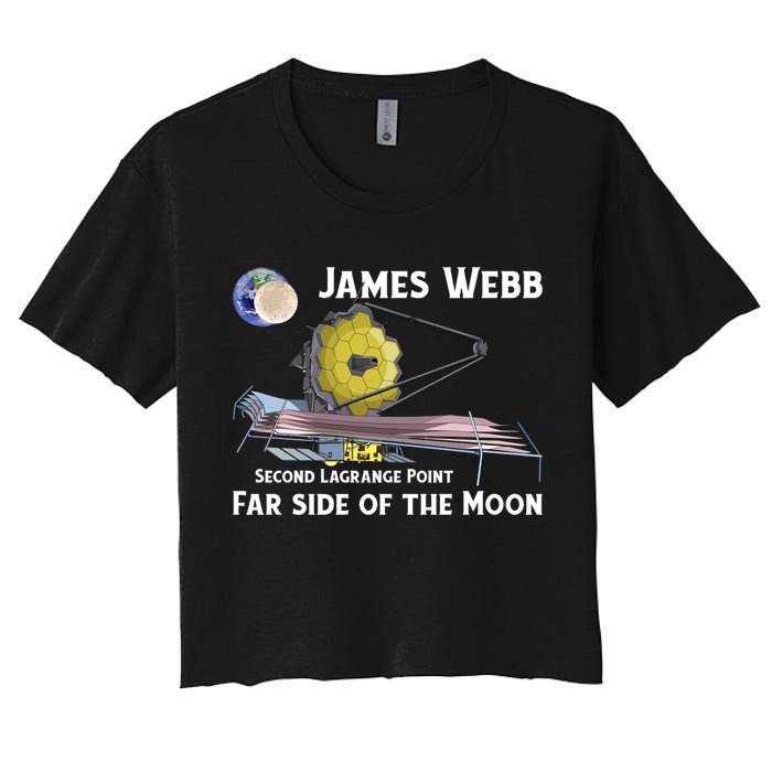 James Webb Space Telescope Moon Earth Second Lagrange Point Gift Crop Top