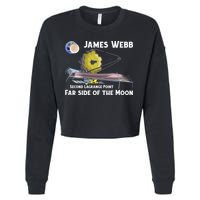 James Webb Space Telescope Moon Earth Second Lagrange Point Gift Cropped Pullover Crew