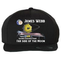 James Webb Space Telescope Moon Earth Second Lagrange Point Gift Wool Snapback Cap