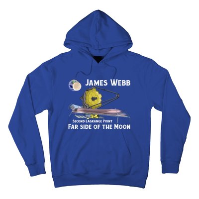 James Webb Space Telescope Moon Earth Second Lagrange Point Gift Hoodie