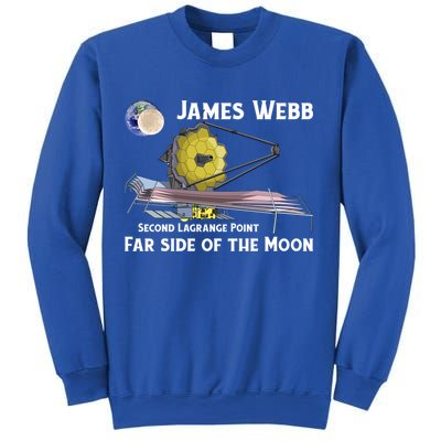 James Webb Space Telescope Moon Earth Second Lagrange Point Gift Sweatshirt