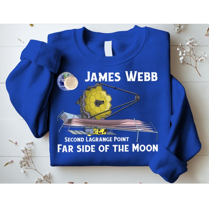 James Webb Space Telescope Moon Earth Second Lagrange Point Gift Sweatshirt