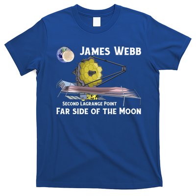 James Webb Space Telescope Moon Earth Second Lagrange Point Gift T-Shirt