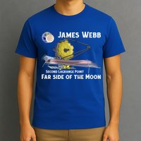 James Webb Space Telescope Moon Earth Second Lagrange Point Gift T-Shirt