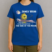 James Webb Space Telescope Moon Earth Second Lagrange Point Gift T-Shirt