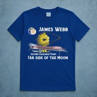 James Webb Space Telescope Moon Earth Second Lagrange Point Gift T-Shirt