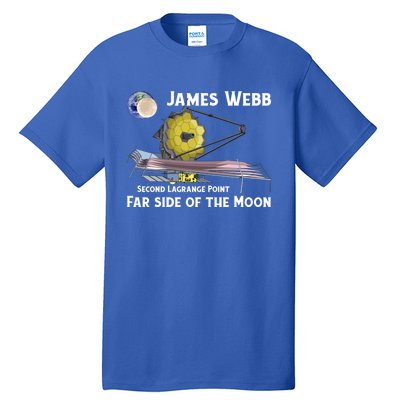 James Webb Space Telescope Moon Earth Second Lagrange Point Gift Tall T-Shirt