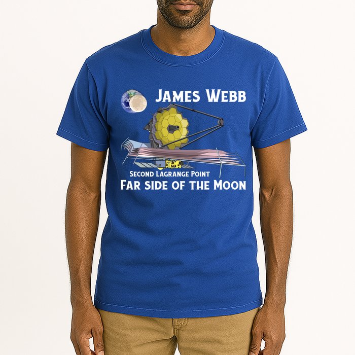 James Webb Space Telescope Moon Earth Second Lagrange Point Gift Tall T-Shirt