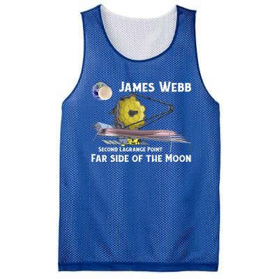 James Webb Space Telescope Moon Earth Second Lagrange Point Gift Mesh Reversible Basketball Jersey Tank