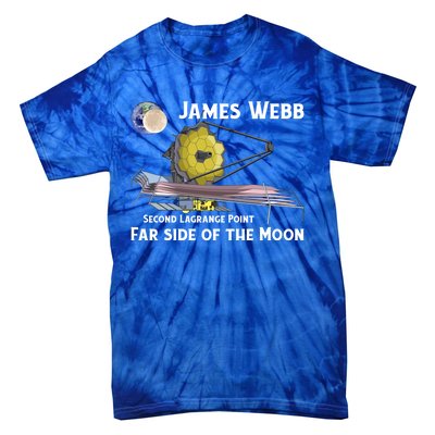 James Webb Space Telescope Moon Earth Second Lagrange Point Gift Tie-Dye T-Shirt