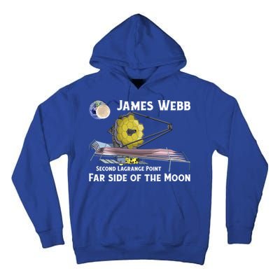 James Webb Space Telescope Moon Earth Second Lagrange Point Gift Tall Hoodie