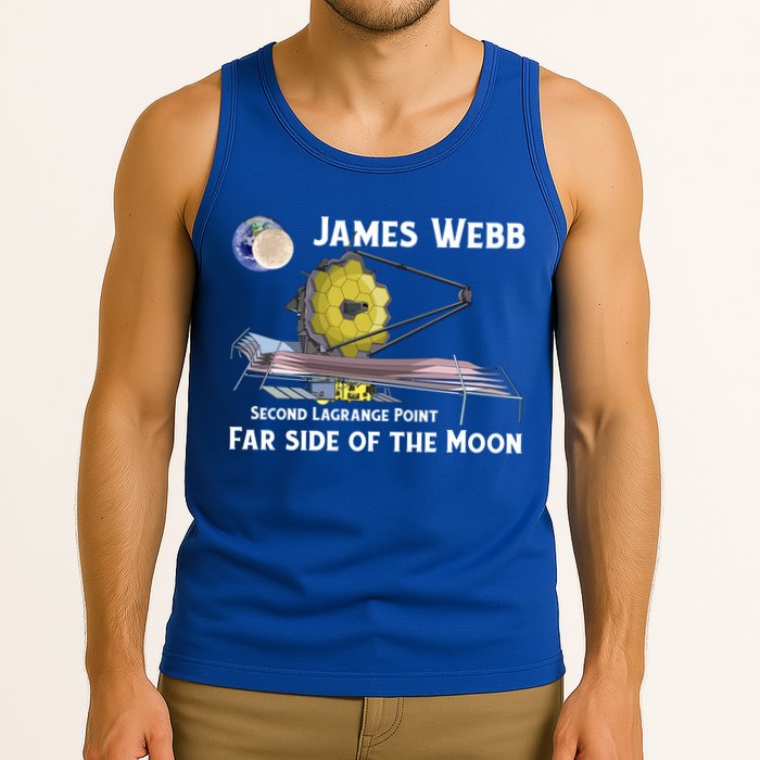 James Webb Space Telescope Moon Earth Second Lagrange Point Gift Tank Top