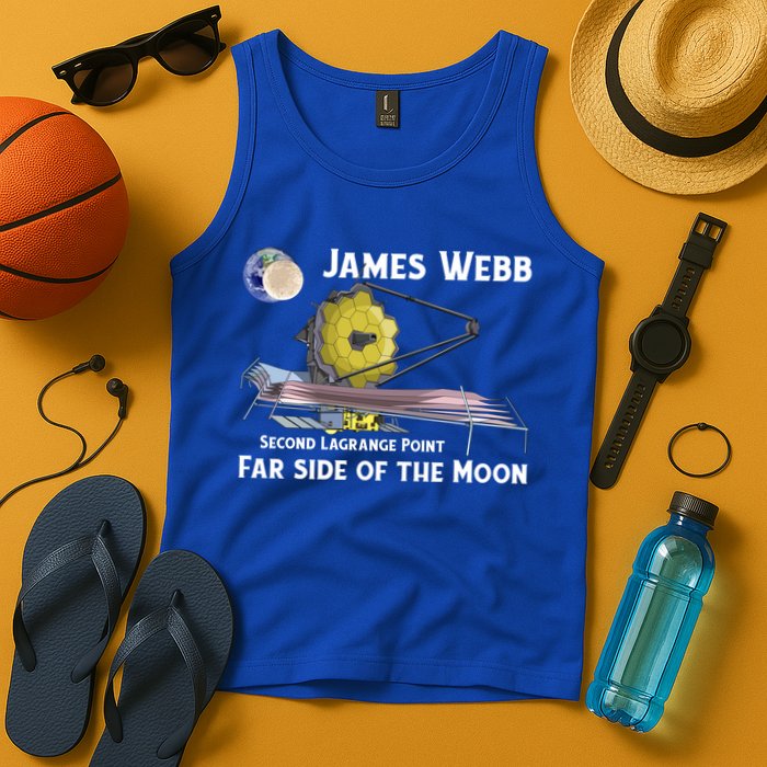 James Webb Space Telescope Moon Earth Second Lagrange Point Gift Tank Top