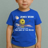 James Webb Space Telescope Moon Earth Second Lagrange Point Gift Toddler T-Shirt
