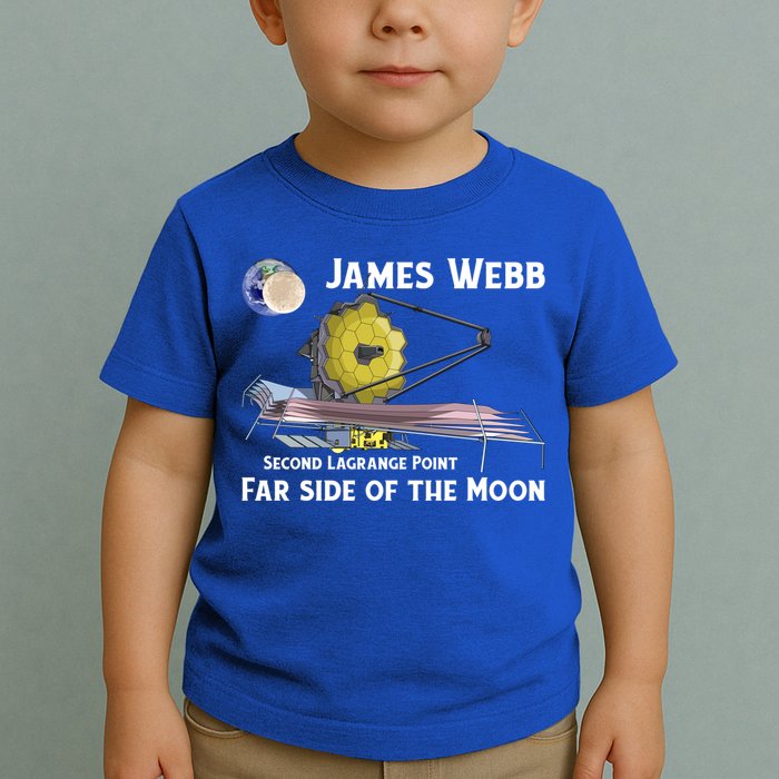 James Webb Space Telescope Moon Earth Second Lagrange Point Gift Toddler T-Shirt