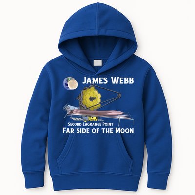 James Webb Space Telescope Moon Earth Second Lagrange Point Gift Kids Hoodie