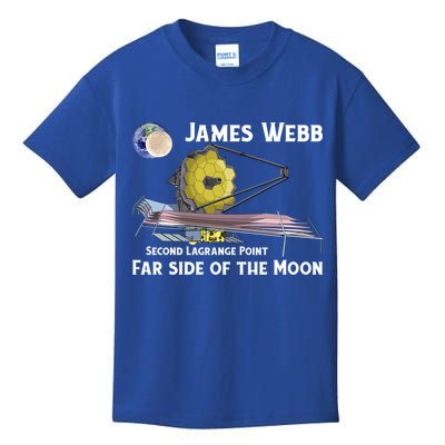 James Webb Space Telescope Moon Earth Second Lagrange Point Gift Kids T-Shirt