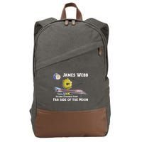 James Webb Space Telescope Moon Earth Second Lagrange Point Gift Cotton Canvas Backpack