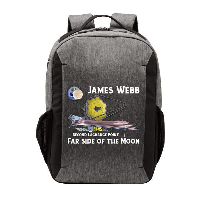 James Webb Space Telescope Moon Earth Second Lagrange Point Gift Vector Backpack