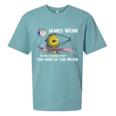 James Webb Space Telescope Moon Earth Second Lagrange Point Gift Sueded Cloud Jersey T-Shirt
