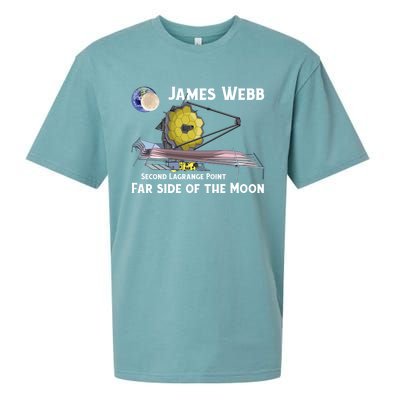 James Webb Space Telescope Moon Earth Second Lagrange Point Gift Sueded Cloud Jersey T-Shirt