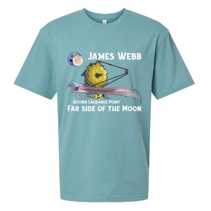 James Webb Space Telescope Moon Earth Second Lagrange Point Gift Sueded Cloud Jersey T-Shirt