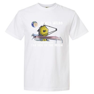 James Webb Space Telescope Moon Earth Second Lagrange Point Gift Garment-Dyed Heavyweight T-Shirt