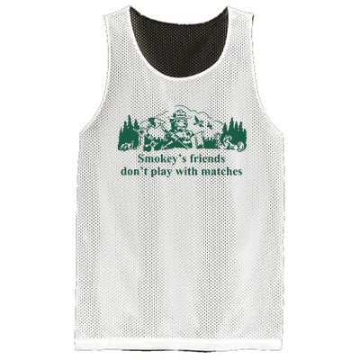 JohnB Wear Smokeys Friends Dont Play With Matches Mesh Reversible Basketball Jersey Tank