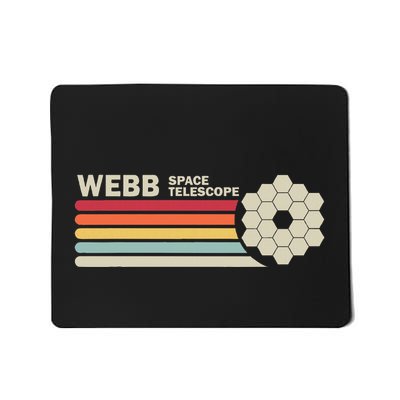 James Webb Space Telescope Retro Jwst Webb Telescope Mousepad