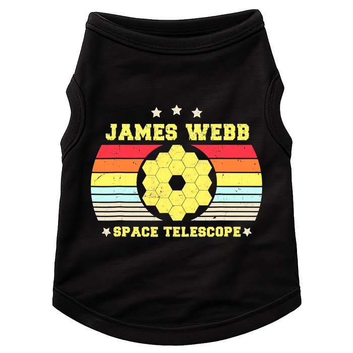 James Webb Space Telescope Retro JWST Vintage Webb Telescope Doggie Tank