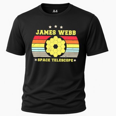 James Webb Space Telescope Retro JWST Vintage Webb Telescope Performance Shirt